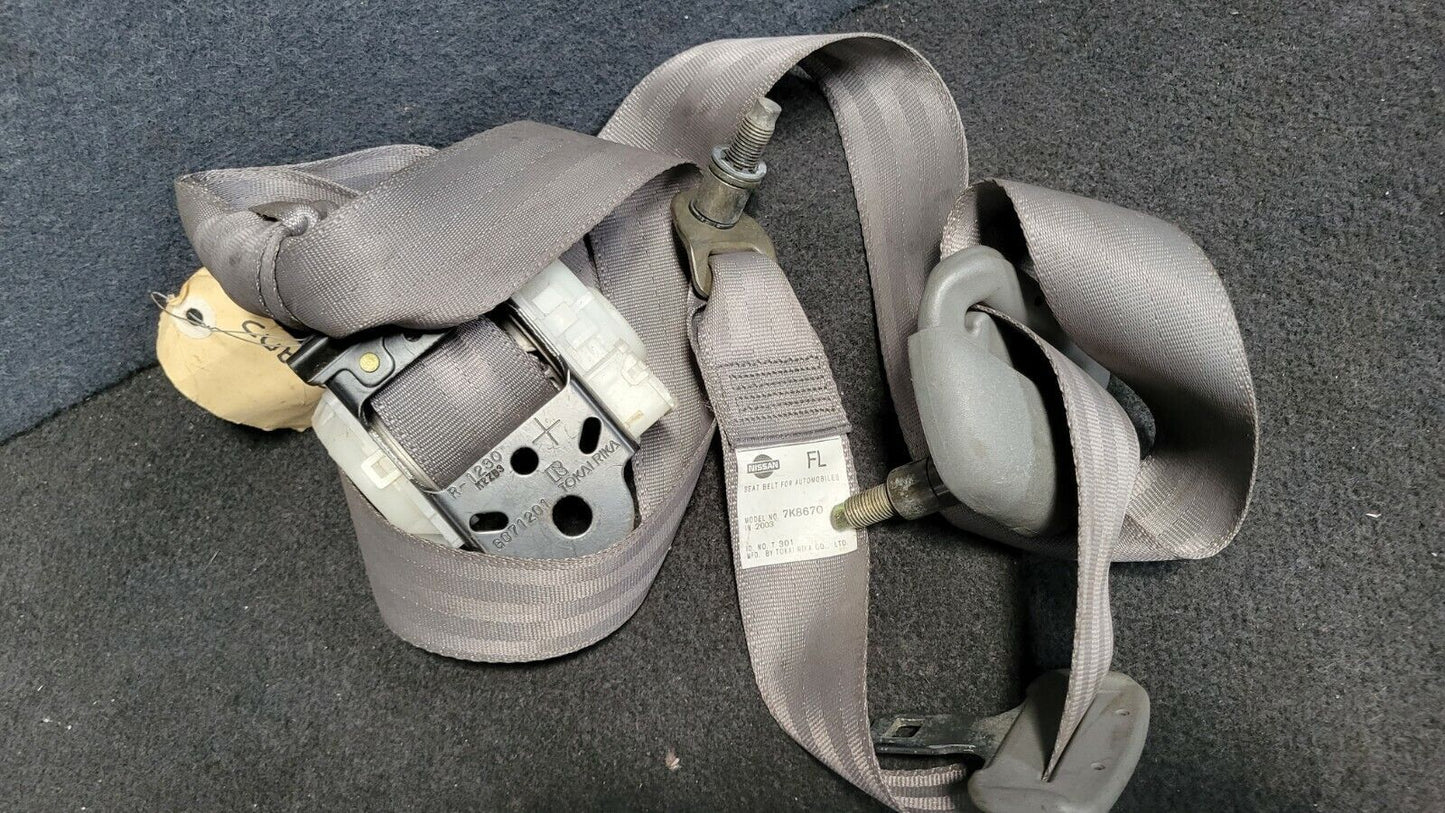 NISSAN CUBE Z12 2008+ LEFT REAR SEAT BELT - GREY