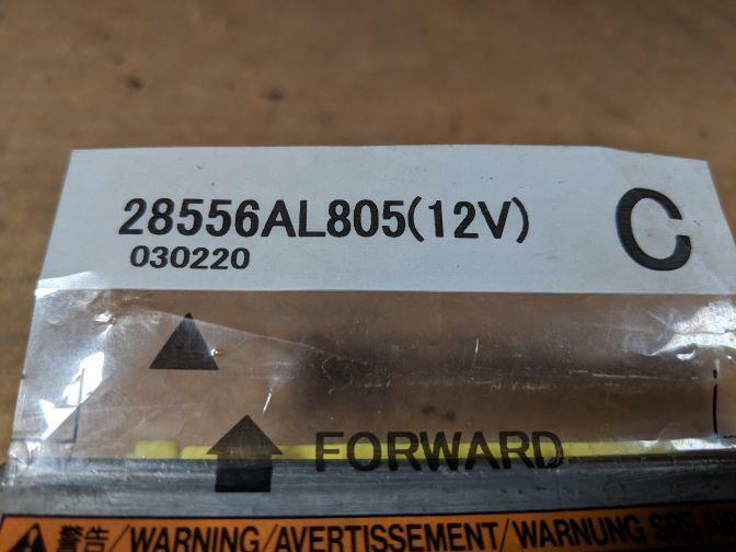 2004 NISSAN STAGEA M35 SRS ECU 2001-2007 FEAL803220013