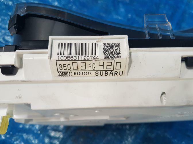 SUBARU IMPREZA GH7 GX AUTOMATIC INSTRUMENT CLUSTER