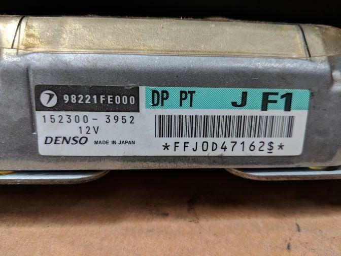 2004 SUBARU IMPREZA GGA WRX SRS ECU FFJ0D47162$ 11/02-06/05