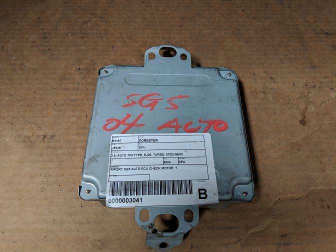 2004 SUBARU FORESTER SG5 EJ25-T AUTO ENGINE ECU 22611-AG572 07/02-06/05