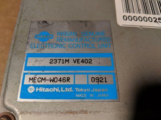 2003 NISSAN ELGRAND E51 VG33 ENGINE ECU 2371MVE402 05/02-12/10