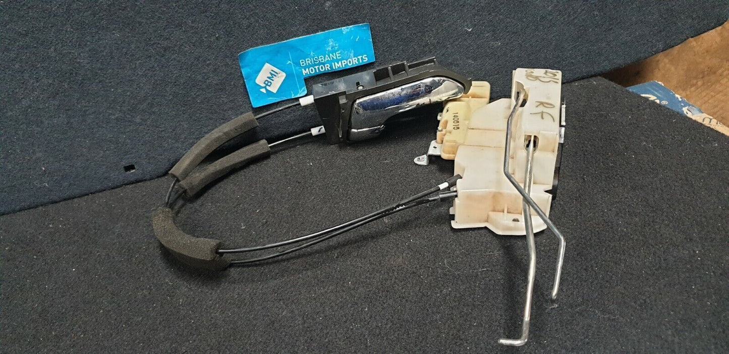 HOLDEN COLORADO RIGHT FRONT DOOR LOCK MECH & INNER CHROME HANDLE- 2012-16