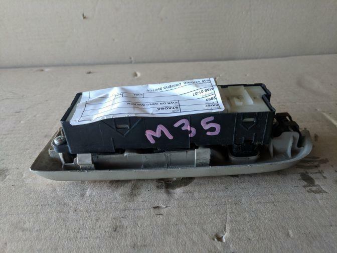 2004 NISSAN STAGEA M35 FRONT RIGHT MASTER POWER WINDOW SWITCH WHITE
