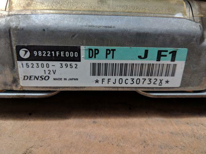 2002 SUBARU IMPREZA GDA STI SRS ECU FFJ0C30732X 10/00-10/02