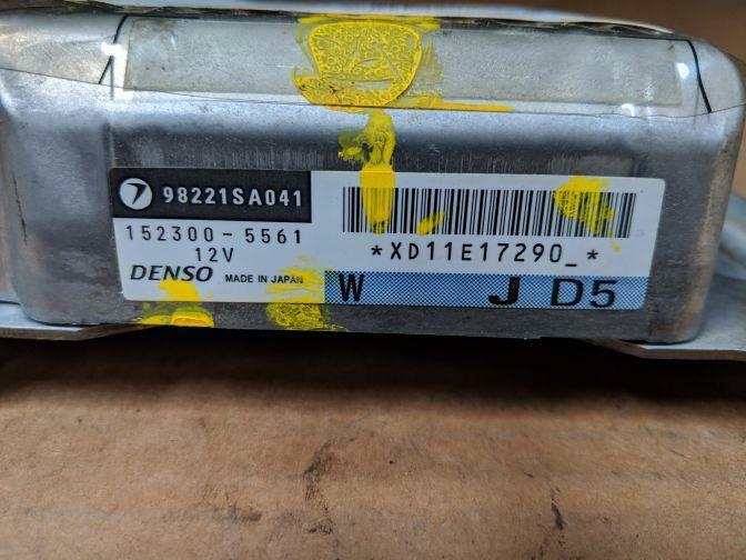 2003 SUBARU FORESTER SG SRS AIRBAG ECU XD11E17290 07/02-06/05