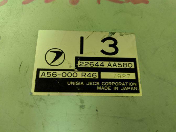 SUBARU LIBERTY BG EJ20-TT ENGINE ECU 1993-1999 22644 AA580