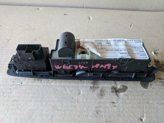 1999 NISSAN STAGEA C34 FRONT RIGHT MASTER POWER WINDOW SWITCH 1996-2001