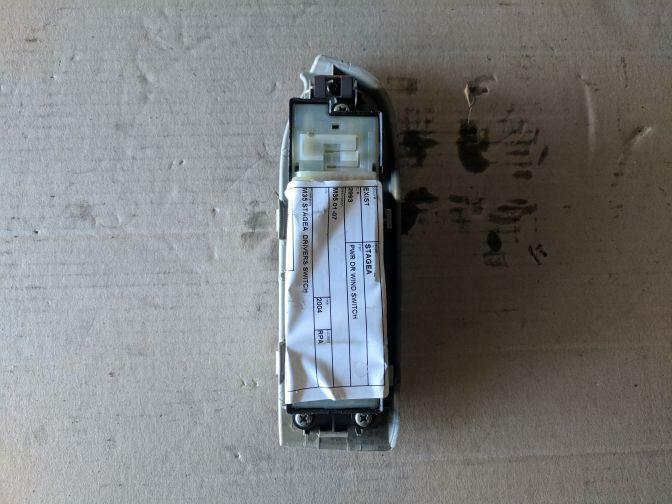 2004 NISSAN STAGEA M35 FRONT RIGHT MASTER POWER WINDOW SWITCH WHITE