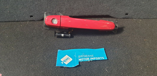 TOYOTA YARIS LEFT FRONT OUTER DOOR HANDLE NCP9 MODEL 2008-11 -- RED