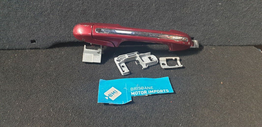 HONDA ACCORD LEFT REAR DOOR OUTER HANDLE W CHROME INSERT 9TH GEN MODEL 2012-16