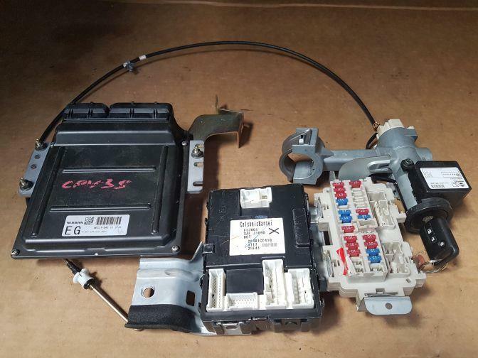2003 NISSAN SKYLINE V35 IGNITION SET 06/01-06/07 ECU TRANSPONDER BCM